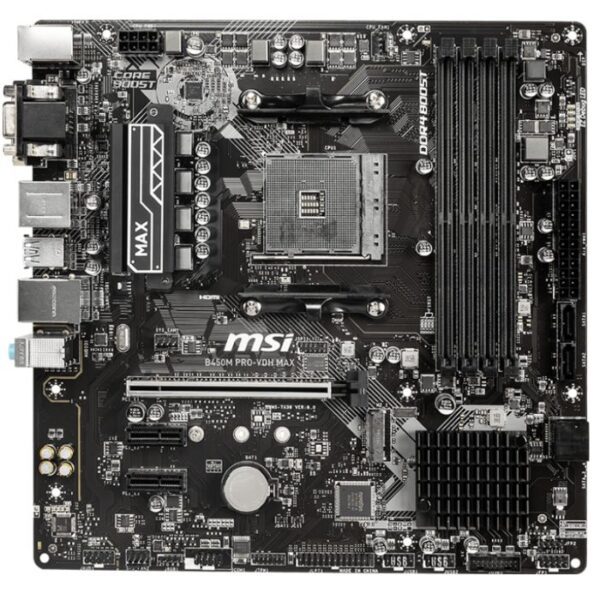 MSI B450M PRO-VDH MAX Motherboard - Image 2