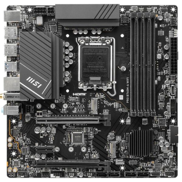 MSI PRO B760M-A WIFI  Motherboard - Image 2